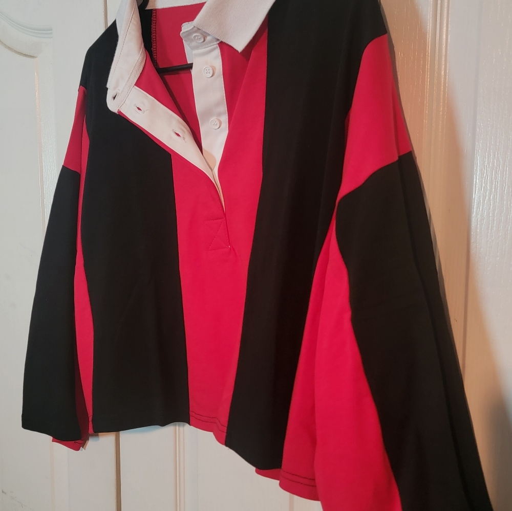 PSK Collective Authentic Crop Rugby Style Jersey Shirt